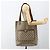 Borsa tote Gucci GG Supreme Web Sherry Line in PVC beige e oro 39 02 003 Auth kk643 D'oro - vista 21