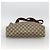 Borsa tote Gucci GG Supreme Web Sherry Line in PVC beige e oro 39 02 003 Auth kk643 D'oro - vista 9