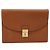 GUCCI Clutch in Pelle Marrone Oro Auth ep13771 D'oro - vista 2