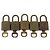LOUIS VUITTON Set di 5 Lucchetti in metallo Oro LV Auth 167111 D'oro - vista 2