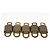 LOUIS VUITTON Set di 5 Lucchetti in metallo Oro LV Auth 167111 D'oro - vista 4