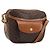 Céline Borsa a Spalla in Tela Macadam CELINE in Pelle PVC Marrone Oro Auth ARZ276 D'oro