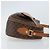 Céline Borsa a Spalla in Tela Macadam CELINE in Pelle PVC Marrone Oro Auth ARZ276 D'oro - vista 4