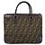 Borsa a mano in tela Zucca FENDI nera e marrone Auth ep13687 Nero - vista 2