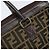 Borsa a mano in tela Zucca FENDI nera e marrone Auth ep13687 Nero - vista 9
