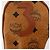 MCM Logogram Vicetos Copertura per Testa di Mazza da Golf in Pelle PVC Marrone Oro Auth 170928 D'oro - vista 20