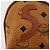 MCM Logogram Vicetos Copertura per Testa di Mazza da Golf in Pelle PVC Marrone Oro Auth 170928 D'oro - vista 24