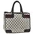 Borsa a mano Gucci GG Supreme Sherry Line in PVC blu navy e oro Auth BSZ273 D'oro