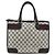 Borsa a mano Gucci GG Supreme Sherry Line in PVC blu navy e oro Auth BSZ273 D'oro - vista 2