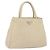 PRADA Borsa a mano in nylon argento beige Auth bs33932