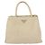 PRADA Borsa a mano in nylon argento beige Auth bs33932 - vista 13
