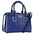 Salvatore Ferragamo Gancini Sofia Handtasche Leder 2-Wege Blau Gold Auth ARZ486A Golden