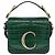 Chloé Borsa Chloe C in pelle embossata 2 in 1 verde oro Auth am11062V D'oro - vista 2
