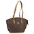 Céline Borsa tote in tela Macadam CELINE in pelle PVC marrone oro Auth 170072 D'oro