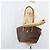 Céline Borsa tote in tela Macadam CELINE in pelle PVC marrone oro Auth 170072 D'oro - vista 23
