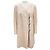 Abrigo de tweed de fantasía Chanel 2016 rosa iridiscente / ecru