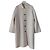 HERMÈS CAPPOTTO ÈVASÈ IN LEGERO DOUBLE FACE CACHEMIRE. Bianco