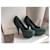 Yves Saint Laurent – Escarpins "Lucy 105" en Daim Vert Forêt Vert foncé  - vue 11