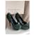 Yves Saint Laurent – Escarpins "Lucy 105" en Daim Vert Forêt Vert foncé  - vue 4