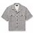 Camicia overshirt in tweed misto di cotone sfilacciato con colletto camp AMIRI Multicolore