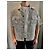 Camicia overshirt in tweed misto di cotone sfilacciato con colletto camp AMIRI Multicolore - vista 3