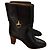 Botas de cuero negras Gucci Negro