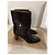 Botas de cuero negras Gucci Negro - vista 3
