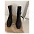 Botas de cuero negras Gucci Negro - vista 4