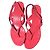 Sandali Gucci in pelle rosa con logo GG