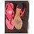 Sandali Gucci in pelle rosa con logo GG - vista 3