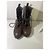 Botines de cuero marrón Bottega Veneta Castaño - vista 9