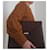 Yves Saint Laurent Pochette YSL cuir grainé marron Bordeaux Marron foncé  - vue 10