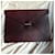 Yves Saint Laurent Pochette YSL cuir grainé marron Bordeaux Marron foncé  - vue 2