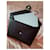 Yves Saint Laurent Pochette YSL cuir grainé marron Bordeaux Marron foncé  - vue 7