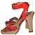 Sandali D&G in vernice rossa Taglia 36 Rosso