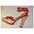 Sandali D&G in vernice rossa Taglia 36 Rosso - vista 3