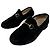 Vintage Gucci Wildleder Slipper mit schwarzem Pferdebit