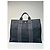 Vintage Hermès Canvas Tote Bag Schwarz Grau - Ansicht 13