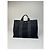 Vintage Hermès Canvas Tote Bag Schwarz Grau - Ansicht 2
