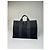 Vintage Hermès Canvas Tote Bag Schwarz Grau - Ansicht 6