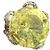 Autre Marque Silberring mit Citrin Cabochon und Diamanten