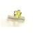 Autre Marque Silberring mit Citrin Cabochon und Diamanten - Ansicht 10