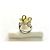 Autre Marque Silberring mit Citrin Cabochon und Diamanten - Ansicht 11
