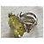 Autre Marque Silberring mit Citrin Cabochon und Diamanten - Ansicht 12