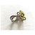 Autre Marque Silberring mit Citrin Cabochon und Diamanten - Ansicht 13