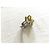 Autre Marque Silberring mit Citrin Cabochon und Diamanten - Ansicht 14