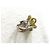 Autre Marque Silberring mit Citrin Cabochon und Diamanten - Ansicht 9