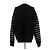 Alexander Wang Schwarzer Cardigan mit weißen Streifen - Ansicht 2