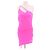 Balenciaga Vestido Corto Rosa Fluorescente