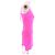 Balenciaga Vestido Corto Rosa Fluorescente - vista 3